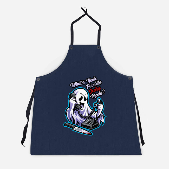 Ghost Call-Unisex-Kitchen-Apron-goodidearyan