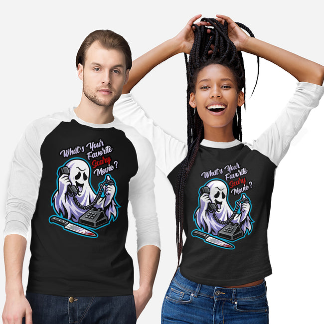 Ghost Call-Unisex-Baseball-Tee-goodidearyan