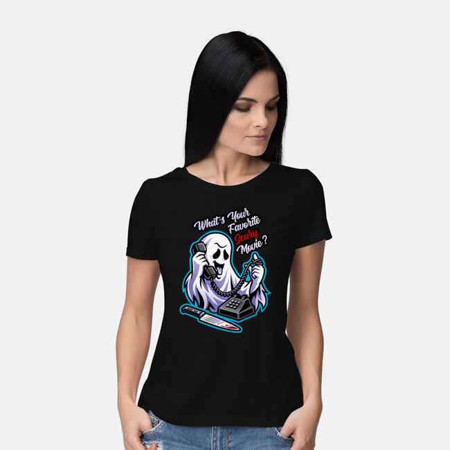 Ghost Call-Womens-Basic-Tee-goodidearyan