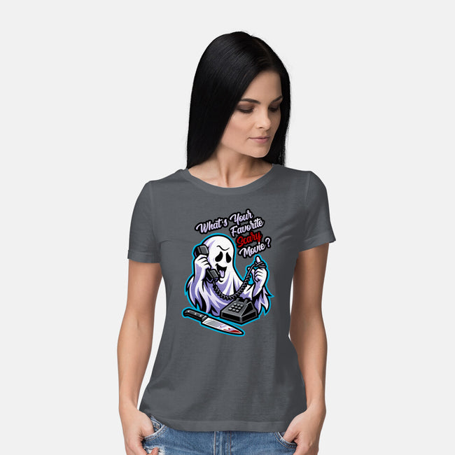 Ghost Call-Womens-Basic-Tee-goodidearyan