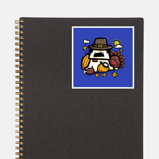 Thanksgiving Dog-None-Glossy-Sticker-bloomgrace28