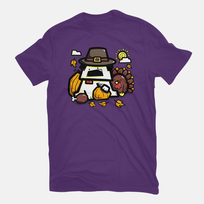 Thanksgiving Dog-Womens-Basic-Tee-bloomgrace28