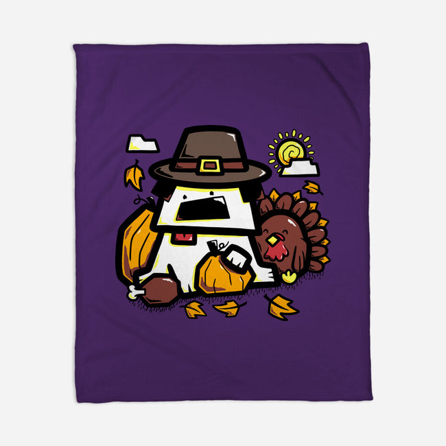 Thanksgiving Dog-None-Fleece-Blanket-bloomgrace28