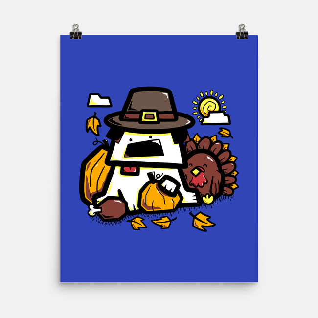Thanksgiving Dog-None-Matte-Poster-bloomgrace28