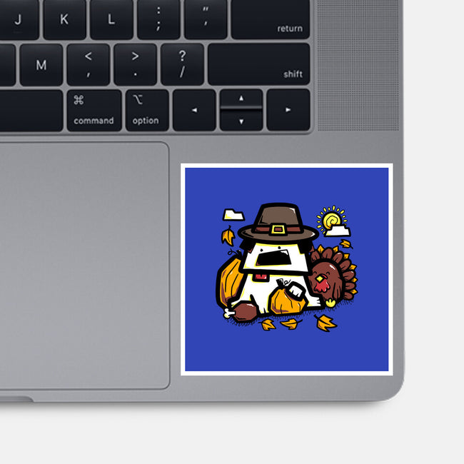 Thanksgiving Dog-None-Glossy-Sticker-bloomgrace28