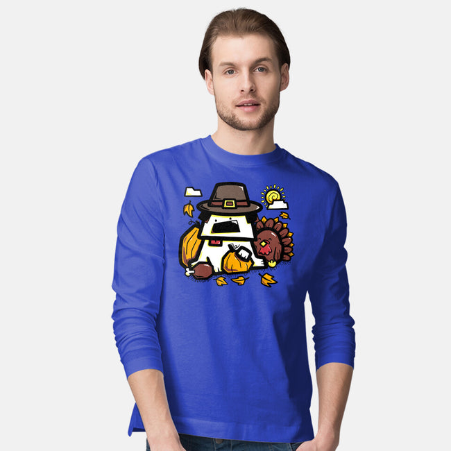 Thanksgiving Dog-Mens-Long Sleeved-Tee-bloomgrace28
