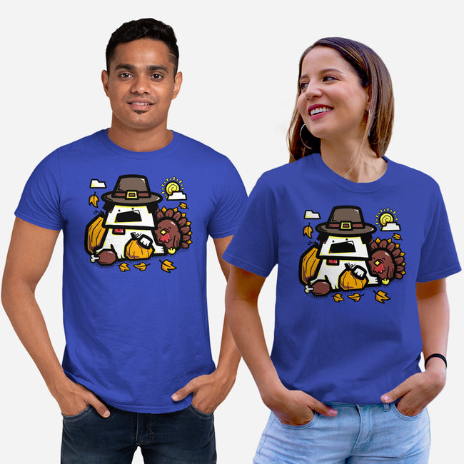 Thanksgiving Dog-Unisex-Basic-Tee-bloomgrace28