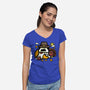 Thanksgiving Dog-Womens-V-Neck-Tee-bloomgrace28