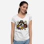 Thanksgiving Dog-Womens-V-Neck-Tee-bloomgrace28