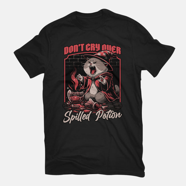 Wizard Cat Potion-Mens-Basic-Tee-Studio Mootant