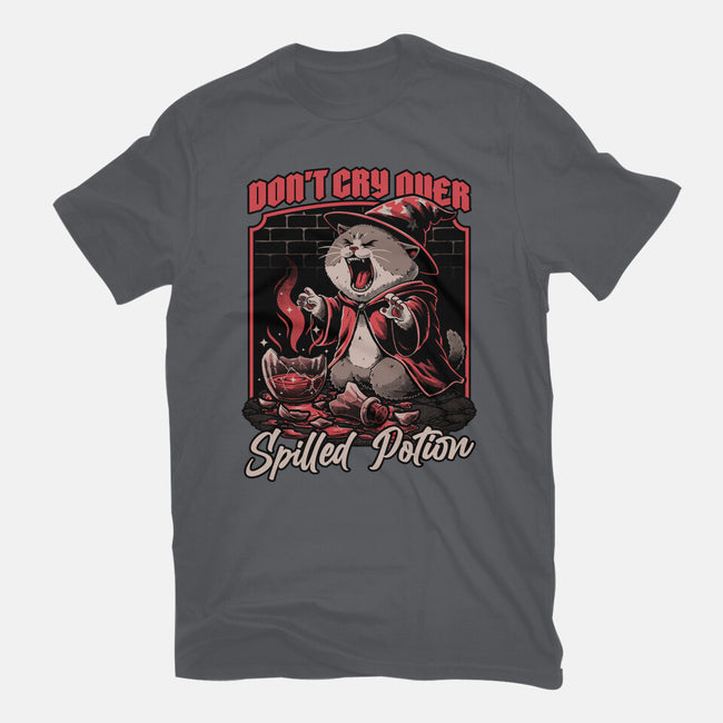 Wizard Cat Potion-Mens-Basic-Tee-Studio Mootant