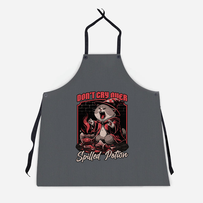 Wizard Cat Potion-Unisex-Kitchen-Apron-Studio Mootant