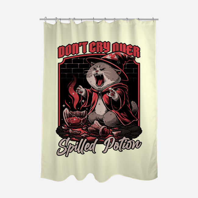 Wizard Cat Potion-None-Polyester-Shower Curtain-Studio Mootant