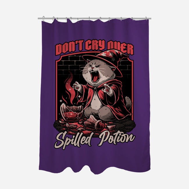 Wizard Cat Potion-None-Polyester-Shower Curtain-Studio Mootant