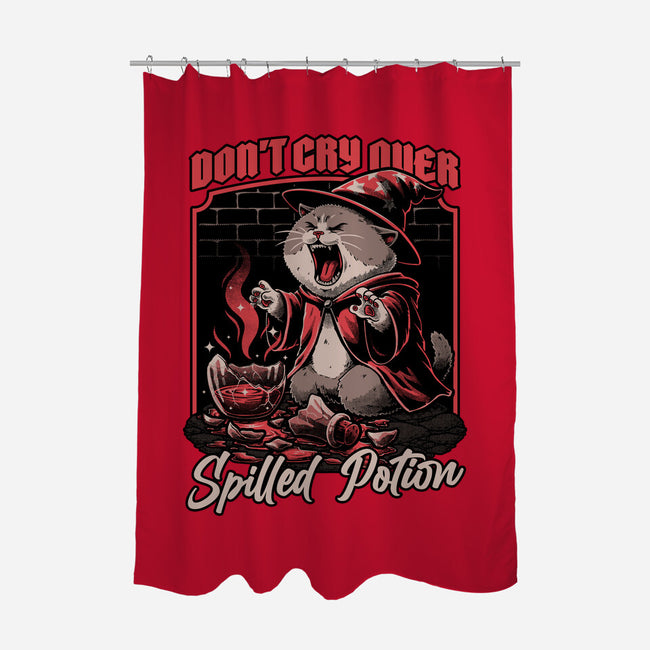 Wizard Cat Potion-None-Polyester-Shower Curtain-Studio Mootant