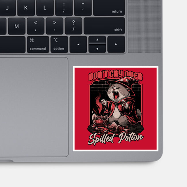 Wizard Cat Potion-None-Glossy-Sticker-Studio Mootant