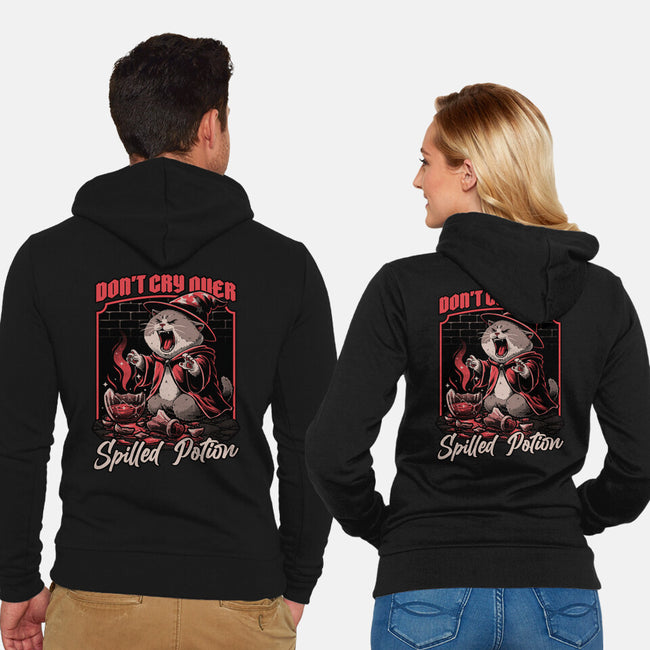 Wizard Cat Potion-Unisex-Zip-Up-Sweatshirt-Studio Mootant