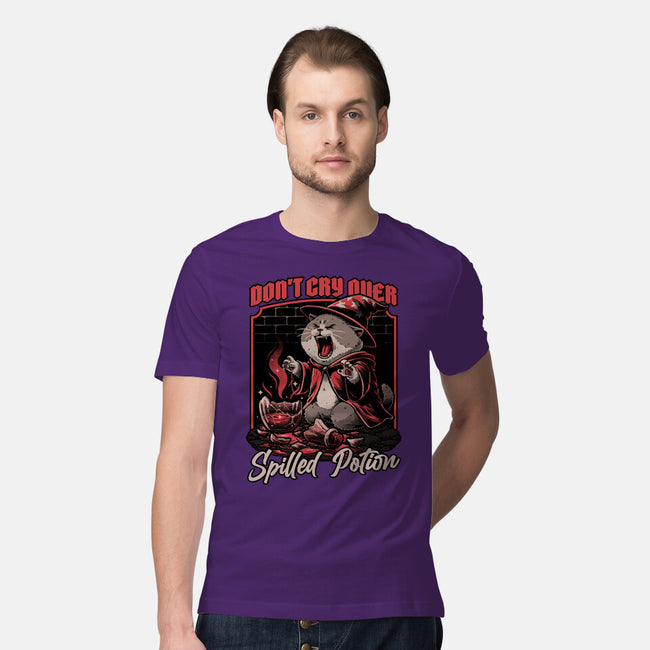 Wizard Cat Potion-Mens-Premium-Tee-Studio Mootant