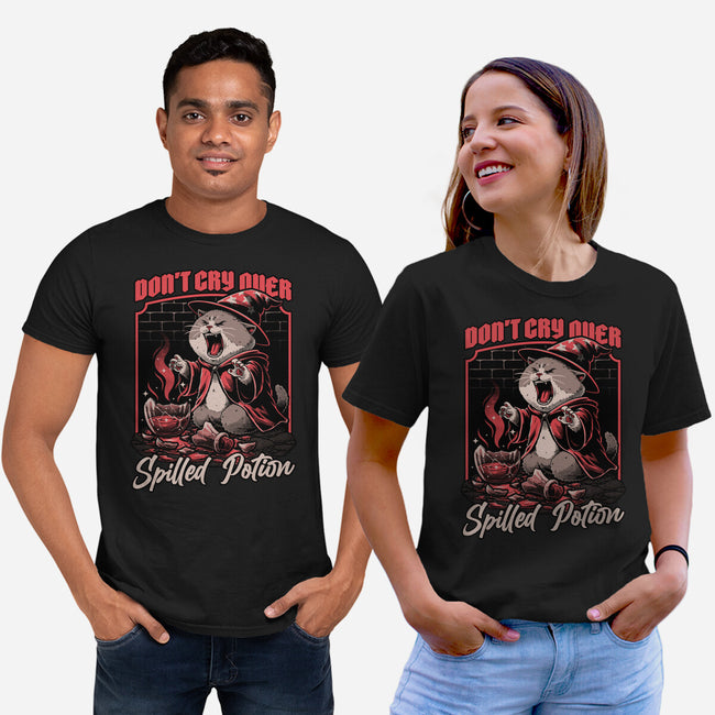 Wizard Cat Potion-Unisex-Basic-Tee-Studio Mootant