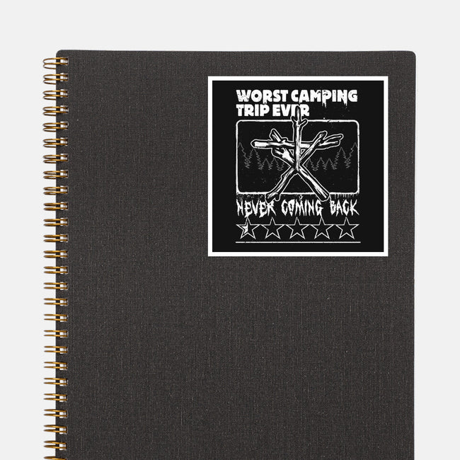 Worst Camping Trip Ever-None-Glossy-Sticker-Studio Mootant
