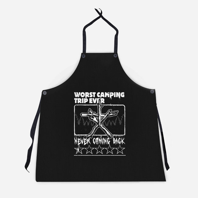 Worst Camping Trip Ever-Unisex-Kitchen-Apron-Studio Mootant