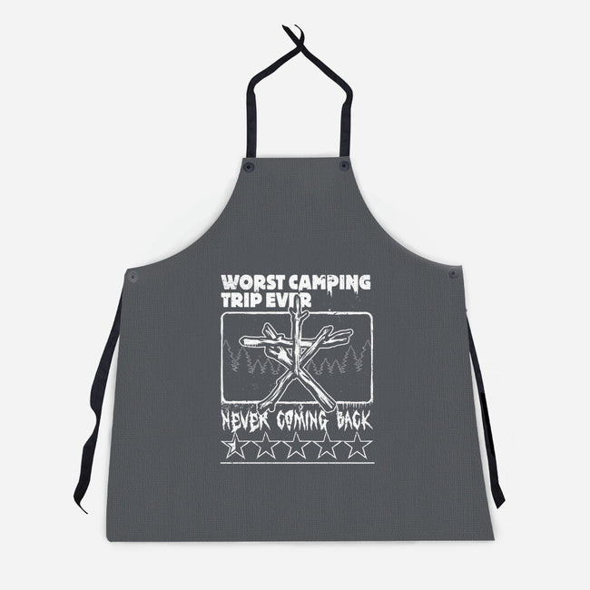 Worst Camping Trip Ever-Unisex-Kitchen-Apron-Studio Mootant