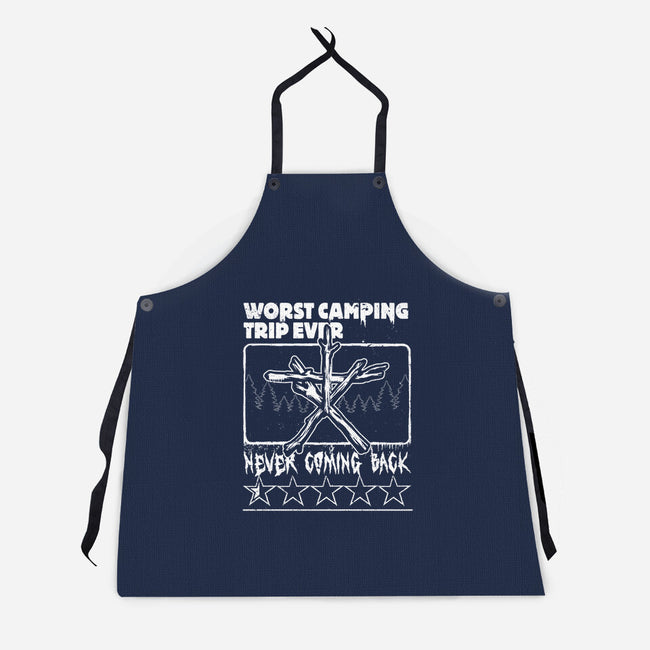 Worst Camping Trip Ever-Unisex-Kitchen-Apron-Studio Mootant