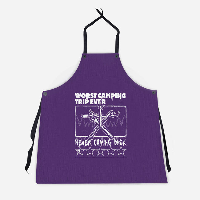 Worst Camping Trip Ever-Unisex-Kitchen-Apron-Studio Mootant