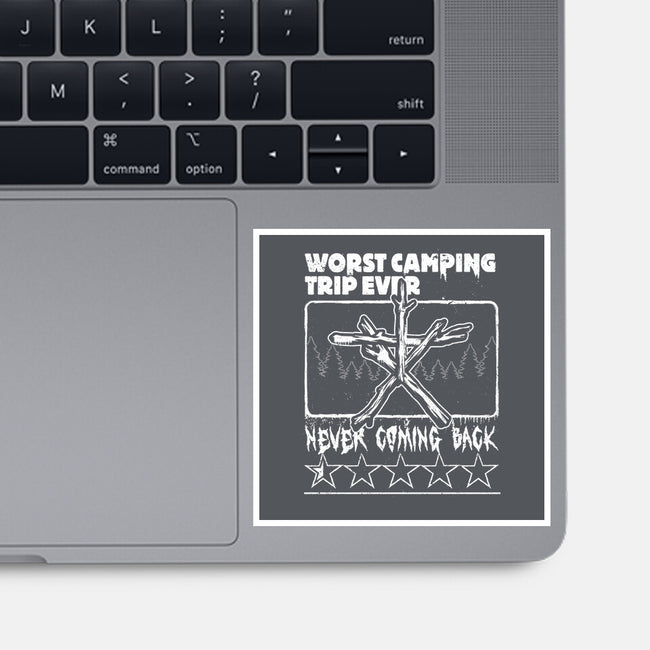 Worst Camping Trip Ever-None-Glossy-Sticker-Studio Mootant