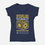 Horror Movie Priest Mystery Box-Womens-V-Neck-Tee-Studio Mootant