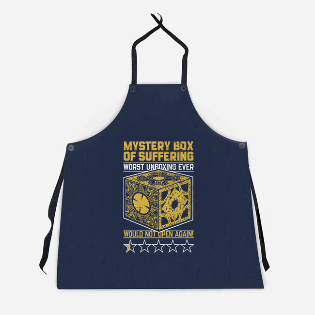Horror Movie Priest Mystery Box-Unisex-Kitchen-Apron-Studio Mootant