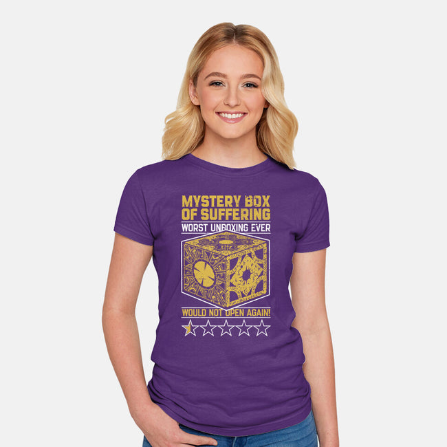 Horror Movie Priest Mystery Box-Womens-Fitted-Tee-Studio Mootant