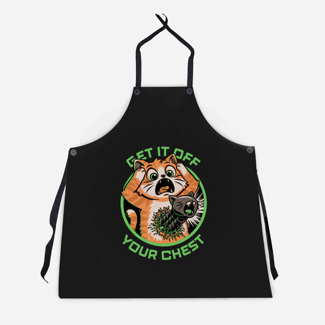 Alien Cat Funny-Unisex-Kitchen-Apron-Studio Mootant