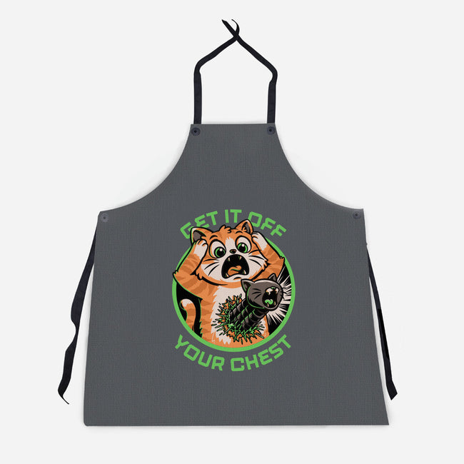 Alien Cat Funny-Unisex-Kitchen-Apron-Studio Mootant