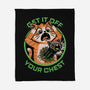 Alien Cat Funny-None-Fleece-Blanket-Studio Mootant