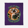 Alien Cat Funny-None-Fleece-Blanket-Studio Mootant