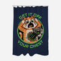 Alien Cat Funny-None-Polyester-Shower Curtain-Studio Mootant