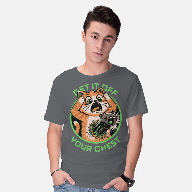 Alien Cat Funny-Mens-Basic-Tee-Studio Mootant