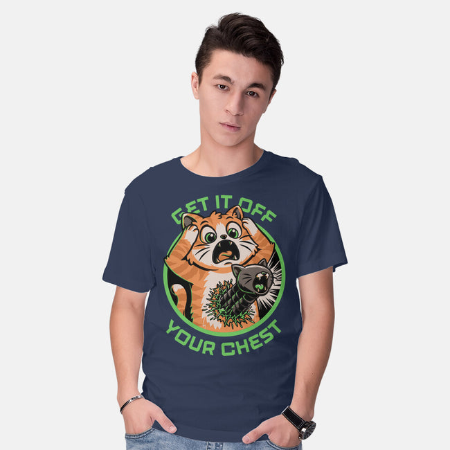 Alien Cat Funny-Mens-Basic-Tee-Studio Mootant