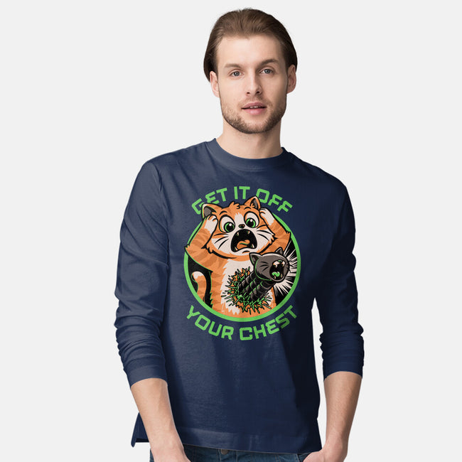 Alien Cat Funny-Mens-Long Sleeved-Tee-Studio Mootant