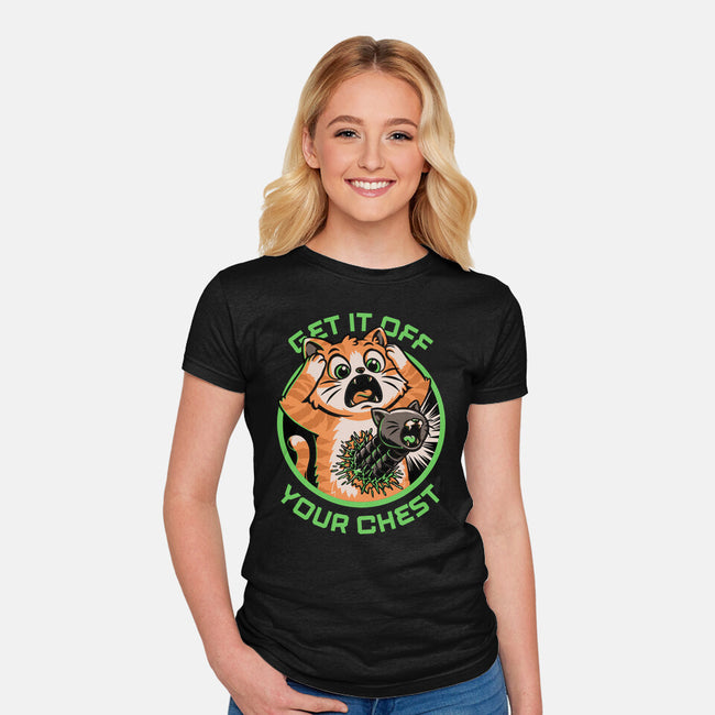 Alien Cat Funny-Womens-Fitted-Tee-Studio Mootant