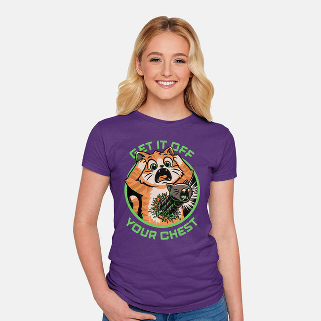 Alien Cat Funny-Womens-Fitted-Tee-Studio Mootant