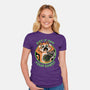 Alien Cat Funny-Womens-Fitted-Tee-Studio Mootant
