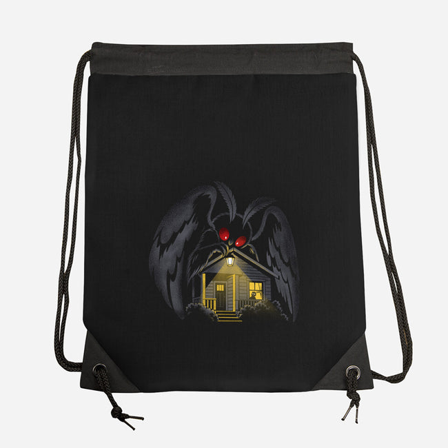 Mothman Again-None-Drawstring-Bag-OPIPPI