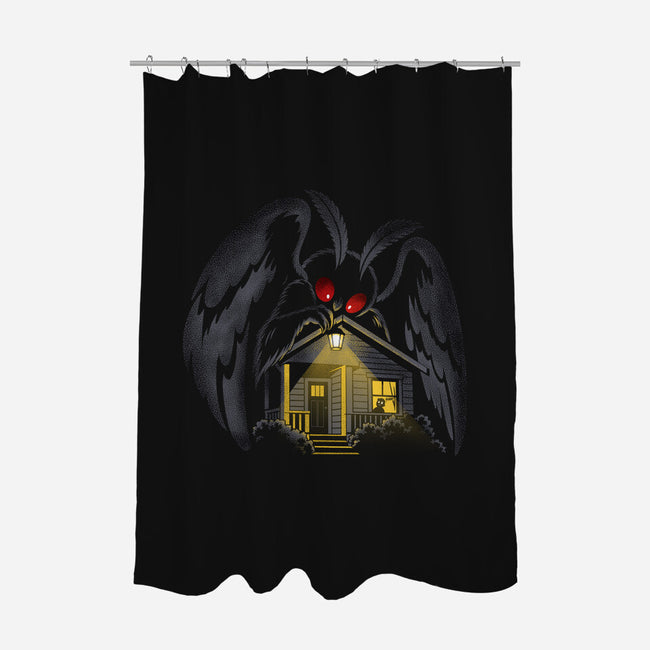 Mothman Again-None-Polyester-Shower Curtain-OPIPPI