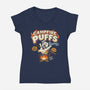 Campfire Puffs-Womens-V-Neck-Tee-OPIPPI