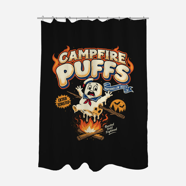 Campfire Puffs-None-Polyester-Shower Curtain-OPIPPI