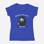 Plague Is Important-Womens-V-Neck-Tee-rocketman_art