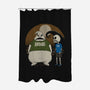 Spooky And Stupid-None-Polyester-Shower Curtain-pigboom