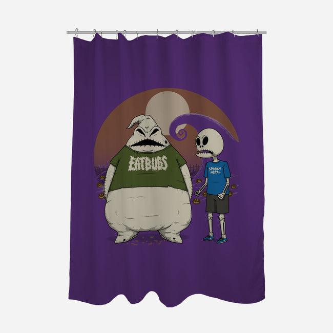 Spooky And Stupid-None-Polyester-Shower Curtain-pigboom